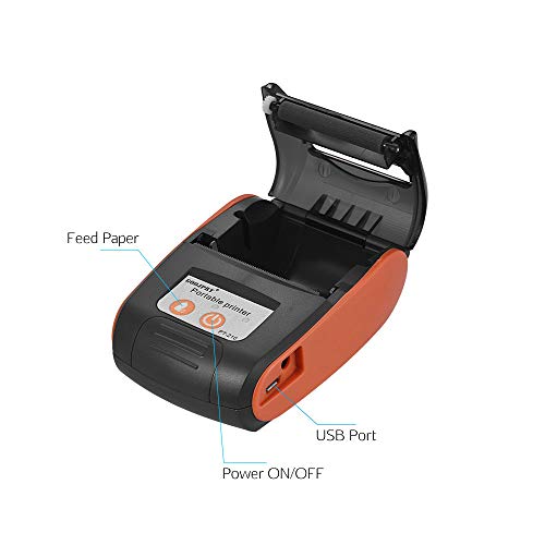 PENGCHEN PT-210 Portable Thermal Printer Handheld 58mm Receipt Printer for Retail Stores Restaurants Factories Logistics
