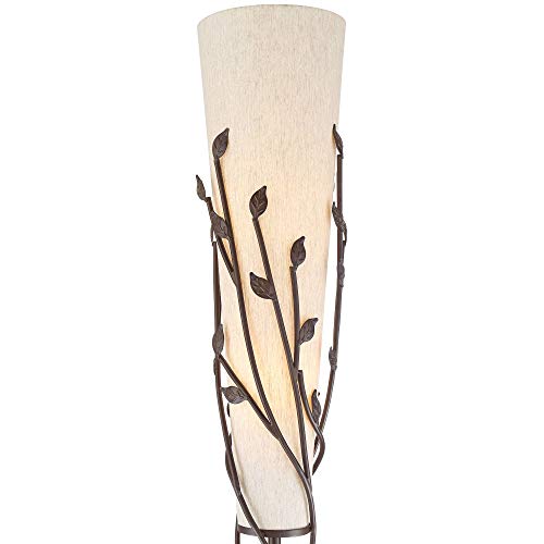 Folia 66" Tall Bronze Organic Vine Uplight Floor Lamp Living Room