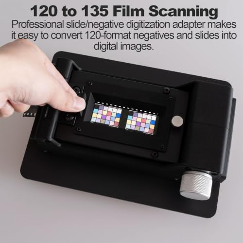 135/126 Film & Slide Scanner, High Resolution Film Scanner, 17.9 Mp, Max Resolution 5184 * 3456, True Color Reproduction, for Slides, Positive and Negative Film, Black and White Film