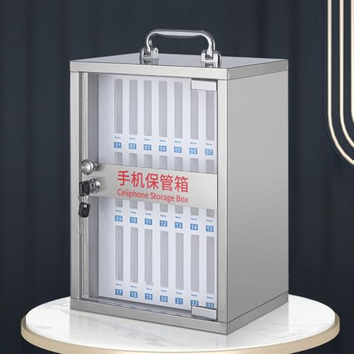 Oxxggkao Privacy Protected Wall Mounted Phone Safe with Nonrust Steel for Secure Storage in Schools and Gyms Lockable Storage