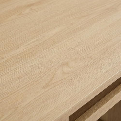 Bison office Brown Soma 63-Inch Office Desk, Computer Workstation with 0.5-Inch Thick Table Top, Sturdy Steel Frame, Modern Design for Home and Office Use