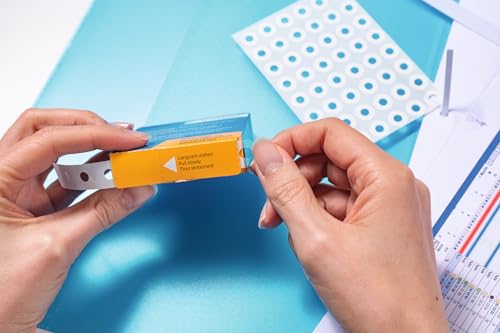 Herma Self-Adhesive Hole Reinforcers Transparent, 120,000 Pack, 12mm, Tear-Resistant Reinforcement Rings on Roll in Dispenser, Permanent PP Film for Binders & Ring Binders
