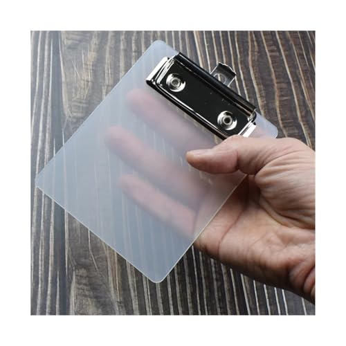 Clipboards Bulk 10pc Mini Transparent Clipboard File Folder Organizer Writing Pad Paper Holder Clip Board Stationery Office School Supplies for Professionals