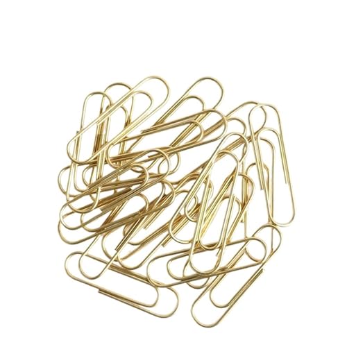 Paper Clips 500pcs Gold Metal Paper Clips, Electroplated Bookmark Office Ticket Holder