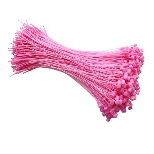 DWLANMLHYA Tagging Gun for Clothing, 5000Pcs Colorful Plastic Snap Lock Pins for Price Labels Garment Office Filing and Craft Projects(Pink)