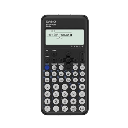 Casio FX-82SP CW – Scientific Calculator, Recommended for Spanish and Portuguese Curriculum, 5 Languages, Over 300 Functions, Dark Grey