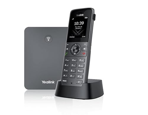 YEALINK W73P High-Performance IP DECT Solution including W73H Handset and W70B Base Station, Up to 20 simultaneous calls, Flexible Noise Reduction