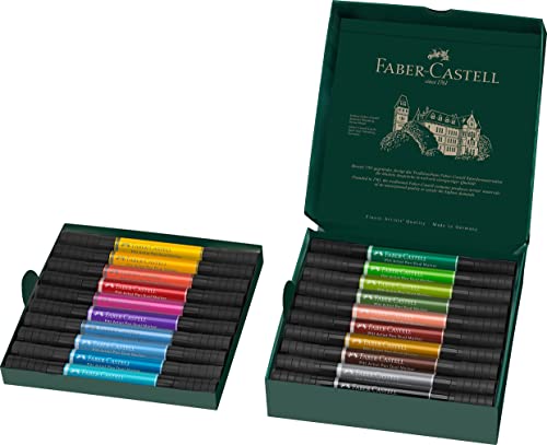 Faber-Castell Pitt Artist Dual Markers, 20 Colors for Lettering