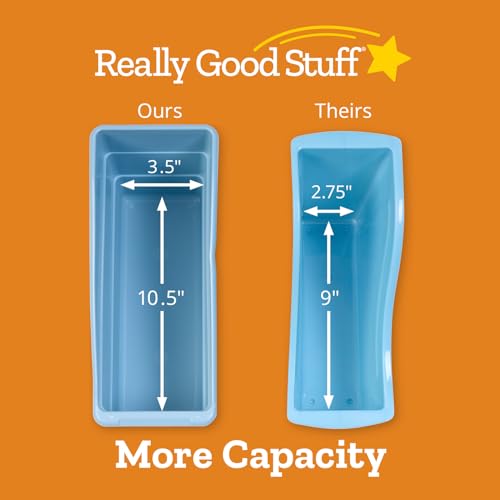 Really Good Stuff Non-Tip Book & Binder Holders with Stabilizer Wings