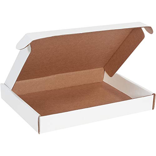 BOX USA White Deluxe Literature Mailers 15.125x11.125x2, 50-Pack