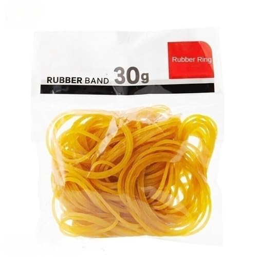 VGGBNG Large Rubber Bands,Thick Elastic Bands, 30g Office Long-Lasting Latex Ring, Yellow Rubber Ring, High Elastic Rubber Band for Office Supplies