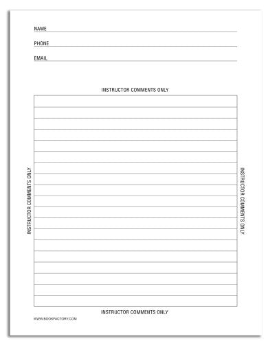 BookFactory Carbonless Biology Lab Notebook, 100 Sets, Wire-O
