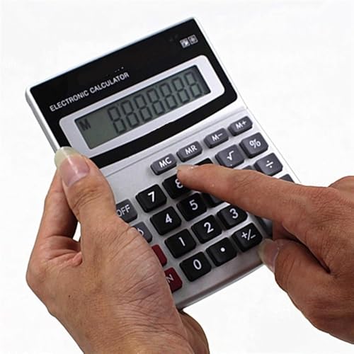 ZHIQISHI Scientific Calculator Calculators Desktop Calculator， Calculator Metal Desktop Large Font Wide Business Computer Office Supplies