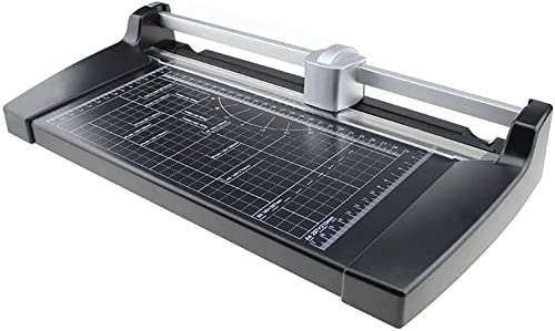 KouRy Paper Trimmer, Rotary Paper Cutter, Commercial, Heavy Duty (Black)