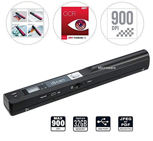 VuPoint Solutions ST415 Handheld Magic Wand Portable Scanner Kit for Document and Image - OCR Software, JPG/PDF, 900DPI, Color/Mono
