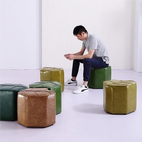 Step Stool Leaf Stool Solid Wood Frame Foam-Filled Seat Cushion