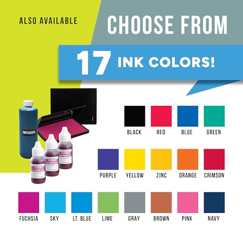 Infusion 8" x 12" Extra Large Industrial Stamp Ink Pad, Your Go to Large Stamp Ink Pad for Bright Color, Even Coverage and Durability, Red Stamp Pad