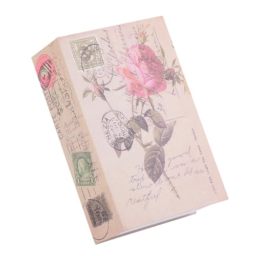 Demeras Creative Simulation Book Safe Box Money Jewelry Collection Storage Case with Combination Lock For Personal Funds, Jewelry,Love letters Mini Lock Box(ROSE)