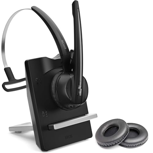 EPOS D10 ML Wireless USB PC Headset - Compatible w/Teams and Unified Communications - Zoom, ZoomPhone, RingCentral, 8x8, Meet, with Cushions