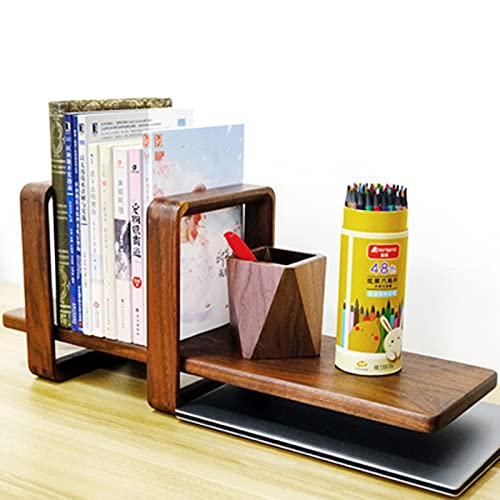 TOMYEUS Bookshelf Wooden Bookshelf Floor Standing Bookcase Bookshelf Simple Student Desktop Bookshelf Wooden Small Desk Shelves Book Storage Rack Freestanding Bookshelves Tree Bookshelf