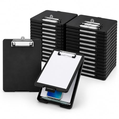 Encased A5 Storage Clipboard - 20 Pack (Black)