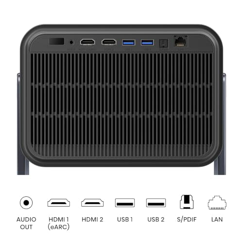 Hisense C2 Ultra, Triple Laser Smart Portable Projector, 4K UHD, 3,000 Lumens, 65” – 300”, Dolby Vision, IMAX Enhanced, Sound by JBL, Netflix Included, Designed for Xbox, Optical Zoom