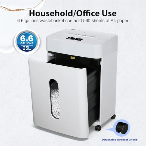 Wingwise Ultra Low Noise 42dB Paper Shredder for Home Office White