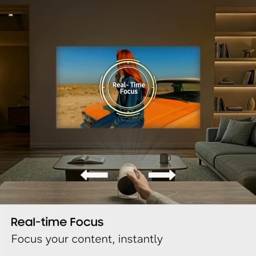 SAMSUNG 30” - 100” Class The Freestyle+ LFF3H Portable AI Smart Projector (2026 Model), FHD, On-the-Go Entertainment, Real-time Focus
