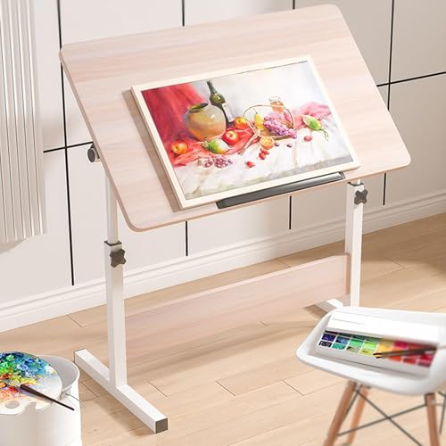 DUHTFCY Adjustable Drafting Table - Height and Angle Adjustable Art Desk, Drawing Easel for Artists and Computer Desk - Ideal for Home and Office Use,A-15.7x23.6in/40x60cm