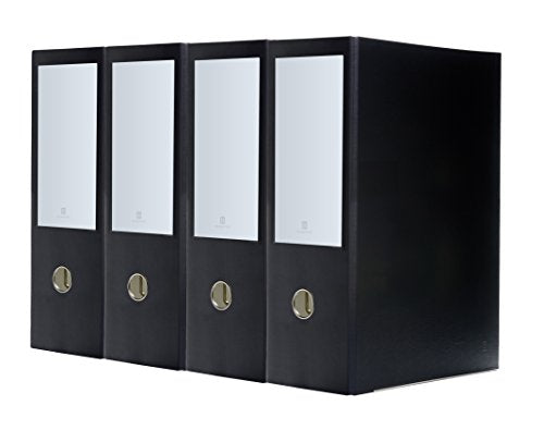 3-Ring Premium Legal Binder for 8.5" x 14" Paper, 4pk - Black, by Bindertek