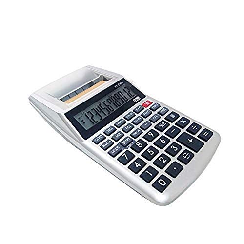 Mini Desktop Monochrome Printing Calculator for Financial Accounting 12 Digits 185 * 95 * 40mm Black