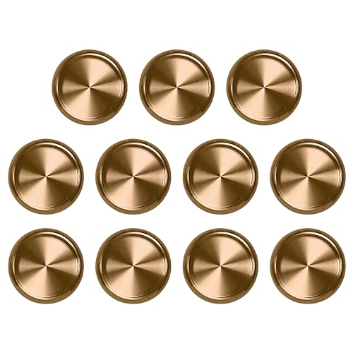 Levenger Aluminum Metal Circa Discs Binder Rings for Discbound Notebooks System, 11 Pack, Gold 3/4-Inch