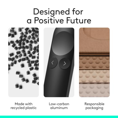 Logitech Spotlight 2 Presentation Remote Wireless Clicker Haptics - Black