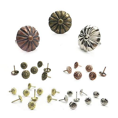 100 Brass Upholstery Tacks Furniture Stud Push Pins