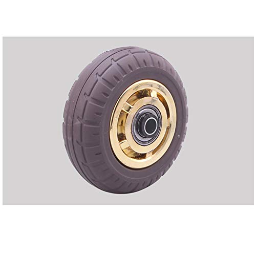 MXXADHPL Industrial Grade 3inch/100mm Rubber Swivel Caster Wheels for Heavy Duty Furniture Transport Hospital Trolleys Set of 4 (480kg Load Capacity)