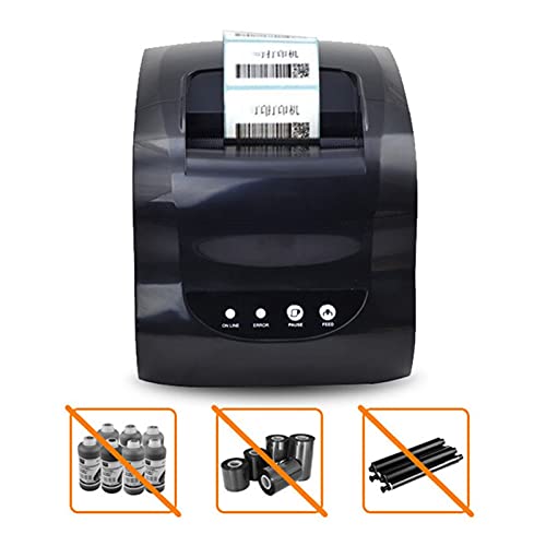 BGVGFBNJ Label Barcode Printer Thermal Receipt Label Printer Support Thermal Adhesive Sticker Paper 20-80mm(365 Ethernet Port)