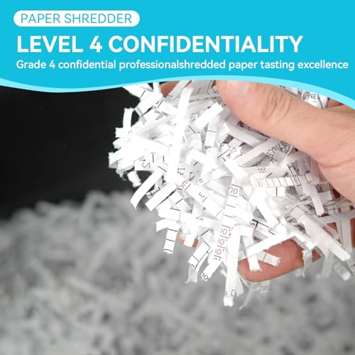 Majnesvon 15-Sheet Cross Cut Paper Shredder - P4 Security & Ultra Quitet, 4.76 Gallons Pullout Waste Bin & Auto Reverse, Heavy Duty Paper/Credit Cards/Staple/Clips Shredder for Home Office (15-Sheet)