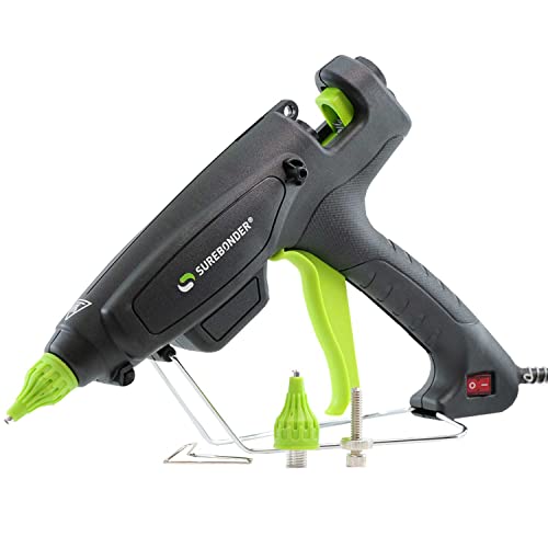 Surebonder PRO2-180 Quick Heating High-Temperature Professional Heavy Duty Hot Glue Gun for Packaging, Construction, Woodworking - Uses Full-Size, 7/16" Hot Glue Sticks