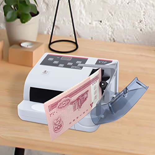 Portable Money Counter, Counterfeit Bill Detection Machine with LCD Display, UV/MG/IR Cash Counter, Counterfeit Detection Tool for Banks Stores Dollar RMB Euro