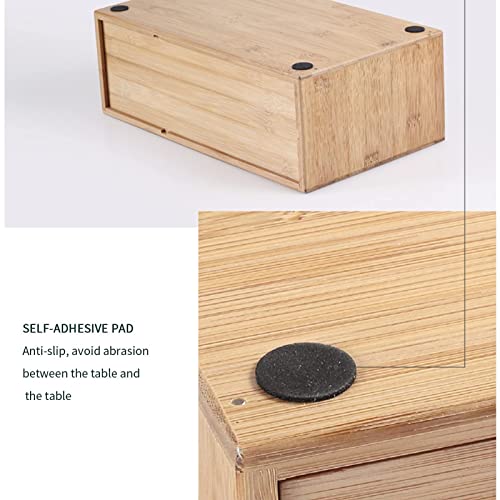 LumaGrove Desktop Storage Box With Drawers-Solid Wood Flat File Cabinet,Multi-Layer Drawer Storage Box,A4 Treatment Storage Cabinet(1 layer)