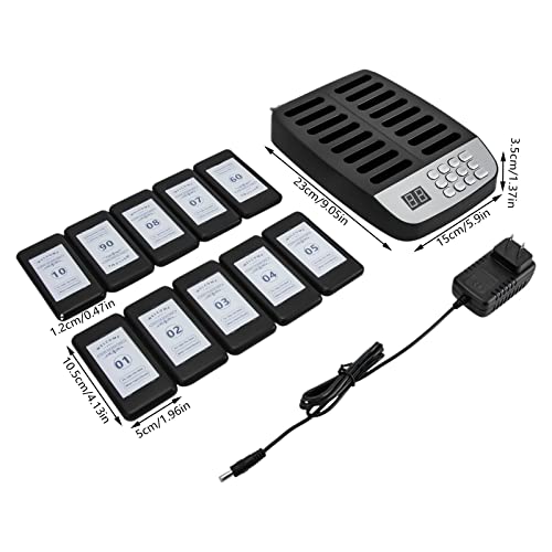 banborba Restaurant Pager System, Pagers for Restaurants, Social Distancing Pagers, Guest Customer Service Calling System, 10 Pagers and Beepers for Restaurant, Food Truck, Factory, Hospital