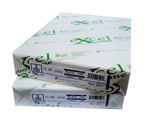 Excel One™ Carbonless 2-Part Reverse Paper (Canary Yellow/Bright White), 8.5" x 11" (16557), 250 Sets Per Ream - Two (2) Reams (500 Sets)