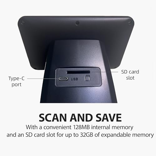 BEONEGLOBAL ClearScan S5 Film Scanner High-Resolution Film&Slide Scanner with 5” LCD – Convert 135, 126, 110 Super8 Negatives and Slides to 24MP Digital JPEG Photos Quickly