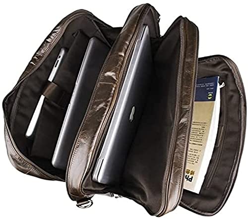 XIXIDIAN Laptop Bag, Large Business Briefcase for Men Women, Travel Laptop Case Shoulder Bag, Waterproof Expandable Computer Messenger Bag, Durable Carrying Case Fits 17 in Laptop
