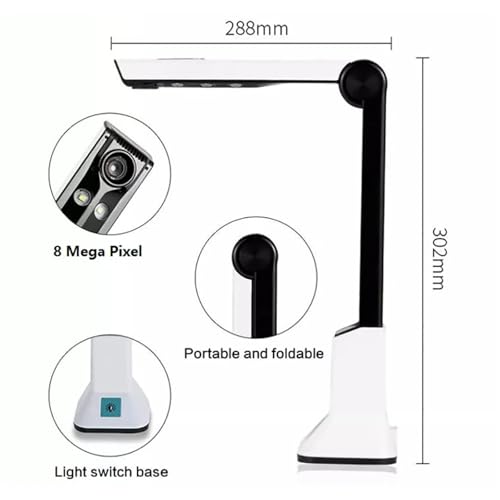 Portable Scanner Documents A4 8 Mega Pixel Book Document Camera Paper Files High Definition Table Documentos