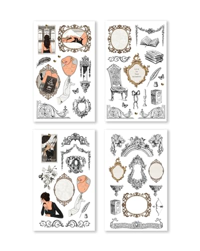 Rongrong Live in the Moment Planner Stickers Book for Planners, Calendars and Journals – Aesthetic Premium Quality Stickers – Scrapbook Accessories – 24 Pages