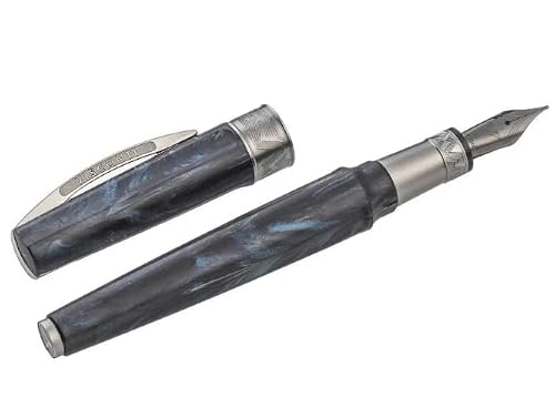 Mythos Poseidon Fountain Pen - Deep Sea Blue Resin by Visconti