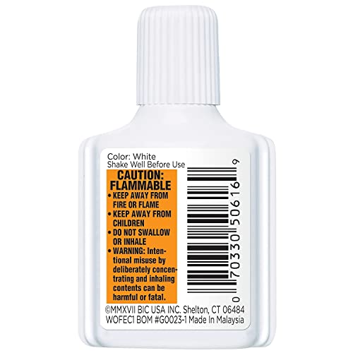 BIC Wite-Out Brand Extra Coverage Correction Fluid