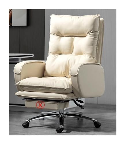 FZGGWYHL Managerial s, Home Office Desk s, Swivel Leather Computer Office Comfortable Home Ergonomic Swivel
