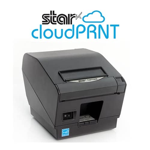 Star Micronics TSP743IICLOUDPRNT-24L GRY Direct Thermal Printer - Monochrome - Desktop, Wall Mount - Label Print